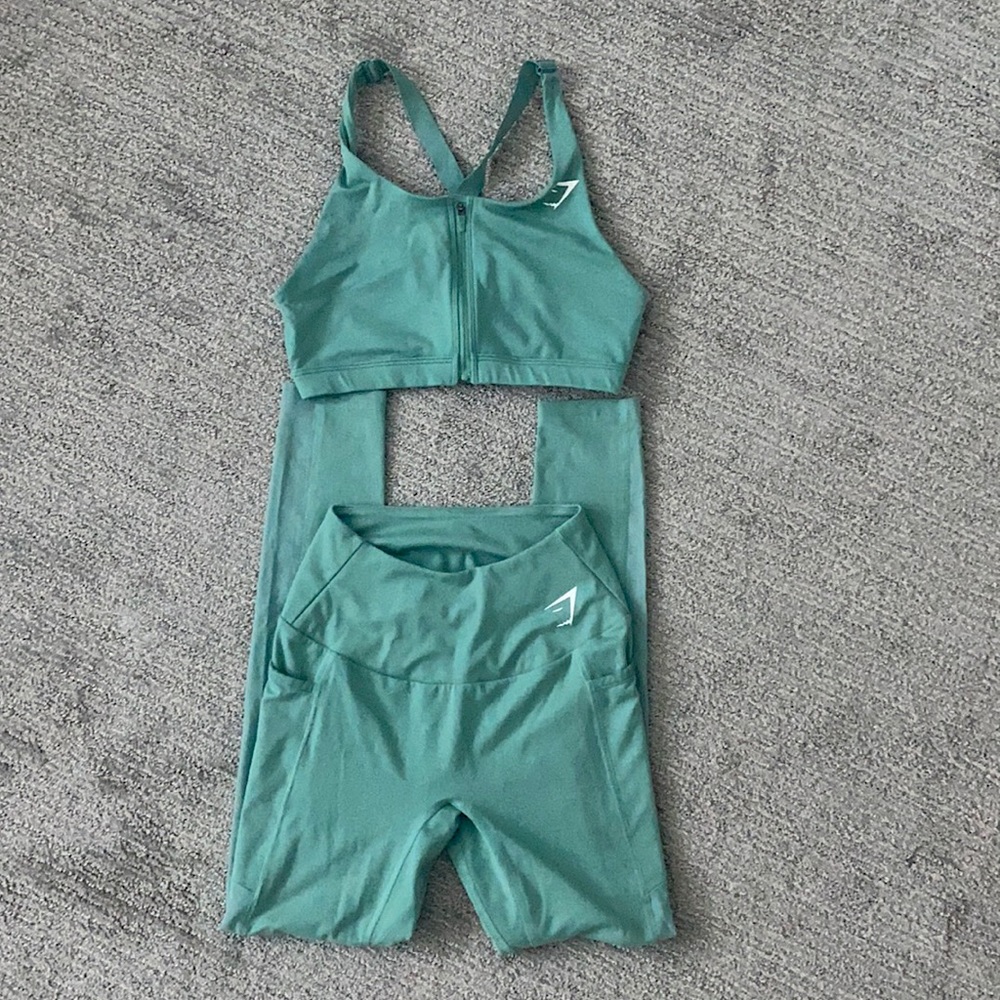 GYMSHARK TEAL WORKOUT FITTNESS BUNDLE